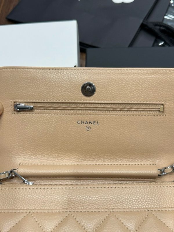 Chanel Woc Entrupy Beige Silver Lock Super Bag 19cm - Image 6