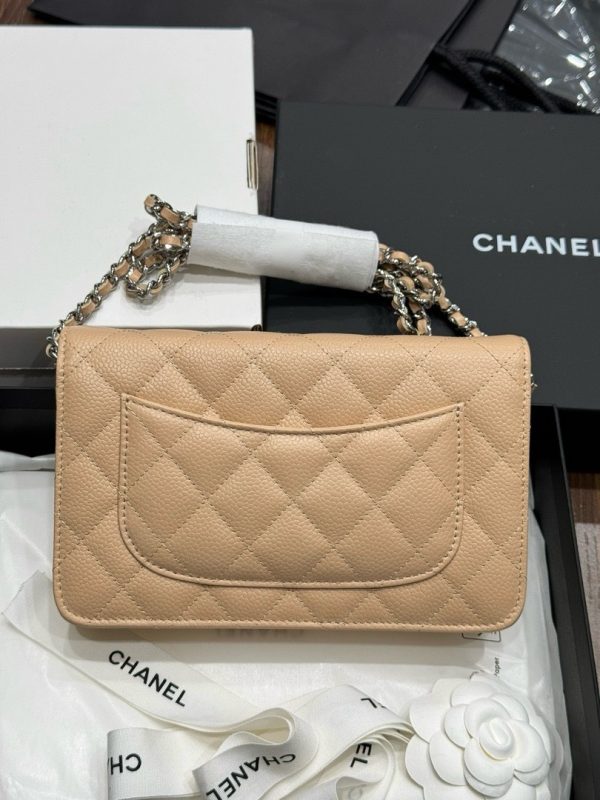 Chanel Woc Entrupy Beige Silver Lock Super Bag 19cm - Image 4
