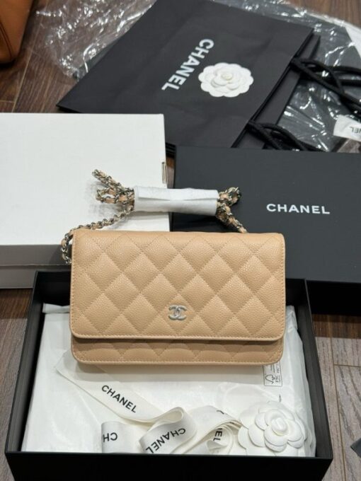 Chanel Woc Entrupy Beige Silver Lock Super Bag 19cm - Image 2