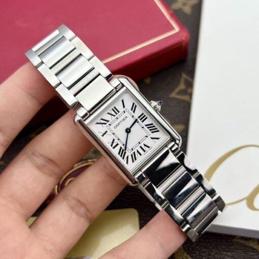 Cartier Fake Watches Tank Must White Dial Metal Wire 31x41mm - Image 4