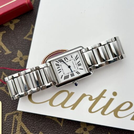 Cartier Fake Watches Tank Must White Dial Metal Wire 31x41mm - Image 3
