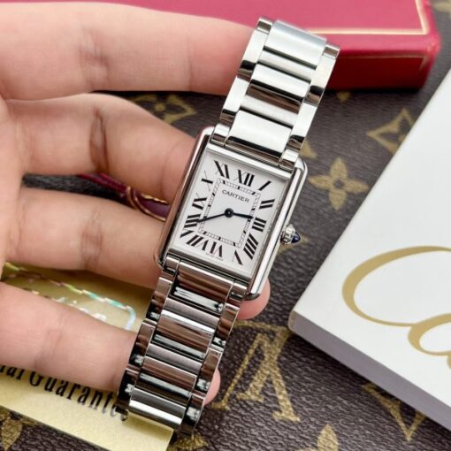 Cartier Fake Watches Tank Must White Dial Metal Wire 31x41mm - Image 5