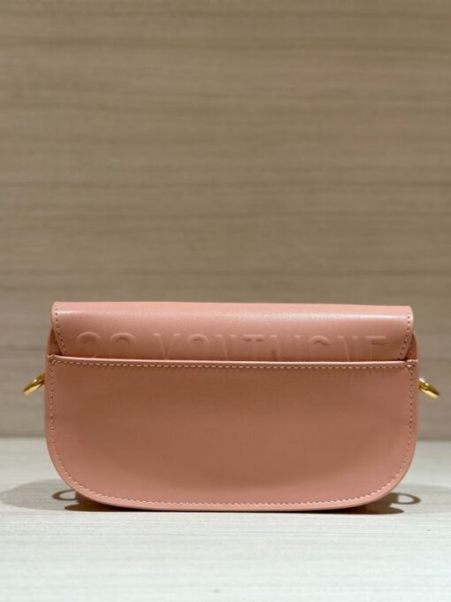 Dior Boby Women’s Handbag, Super Quality Pink Cowhide Leather 21x12x5cm - Image 4
