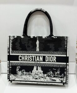 Dior Book Tote Super Premium Women’s Handbag Eiffel Tower Pattern 36.5cm