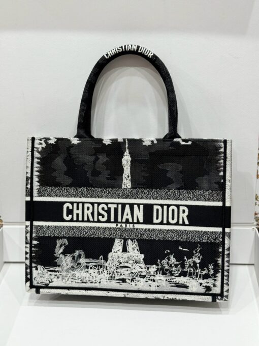 Dior Book Tote Super Premium Women’s Handbag Eiffel Tower Pattern 36.5cm