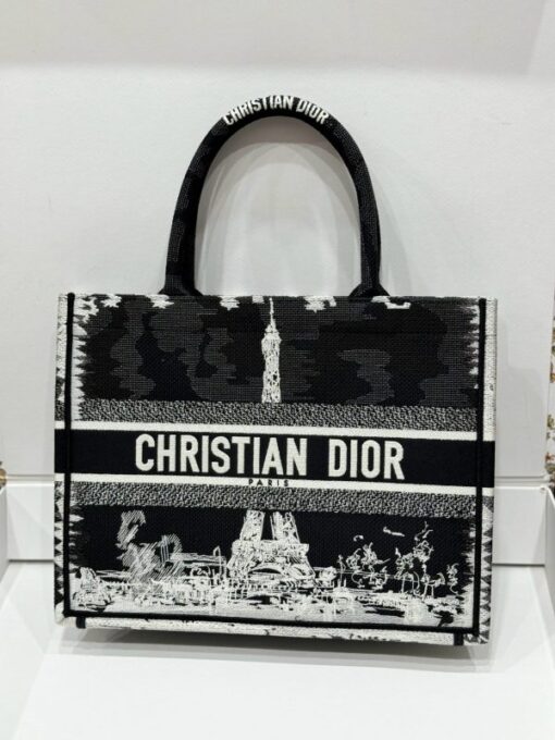 Dior Book Tote Super Premium Women’s Handbag Eiffel Tower Pattern 36.5cm - Image 2