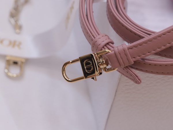 Dior Lady D-Joy Super High-Quality Women’s Handbag Pink Heart Pattern 16.5x10x6cm - Image 6