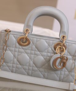 Dior Lady D-Joy Super High Quality Women’s Handbag Gray 22x13x4cm