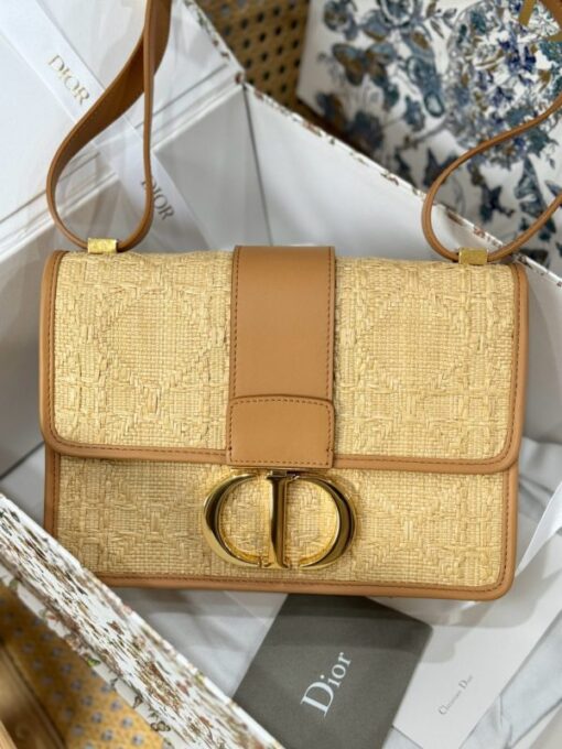 Dior Montaigne Super High Quality Women’s Handbag Yellow 24x17x8cm - Image 3
