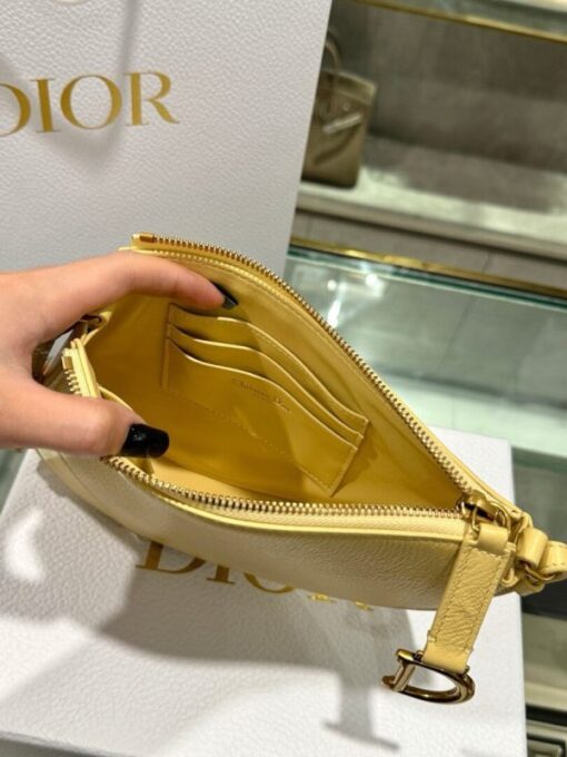 Dior Saddle Women’s Handbag Super Quality Yellow Cowhide Leather 20x15x4cm - Image 7