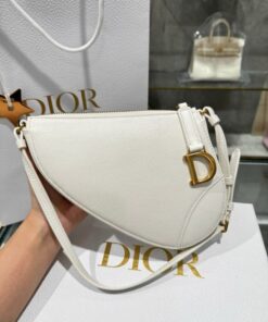 Alternative view of Dior Saddle Women’s Handbag White Cowhide 20x15x4cm