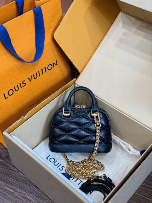 Louis Vuitton Alma Super High Quality Women’s Handbag Black 18x12x8cm