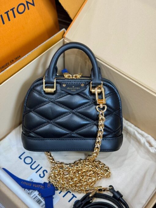 Louis Vuitton Alma Super High Quality Women’s Handbag Black 18x12x8cm - Image 3