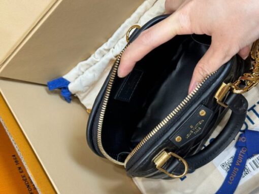 Louis Vuitton Alma Super High Quality Women’s Handbag Black 18x12x8cm - Image 7
