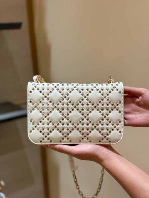 Dior Addict Lucky Like Auth Women’s Handbag White 21x13x3cm - Image 5
