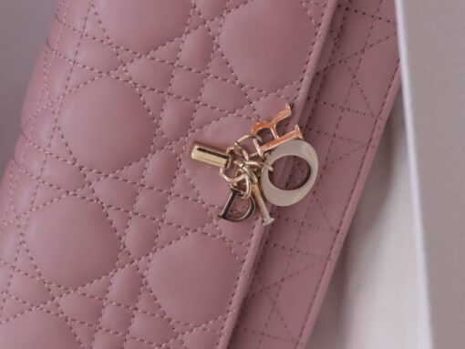 Dior Woc Women’s Handbag Pink Super Quality 21×11.5×4.5cm - Image 6