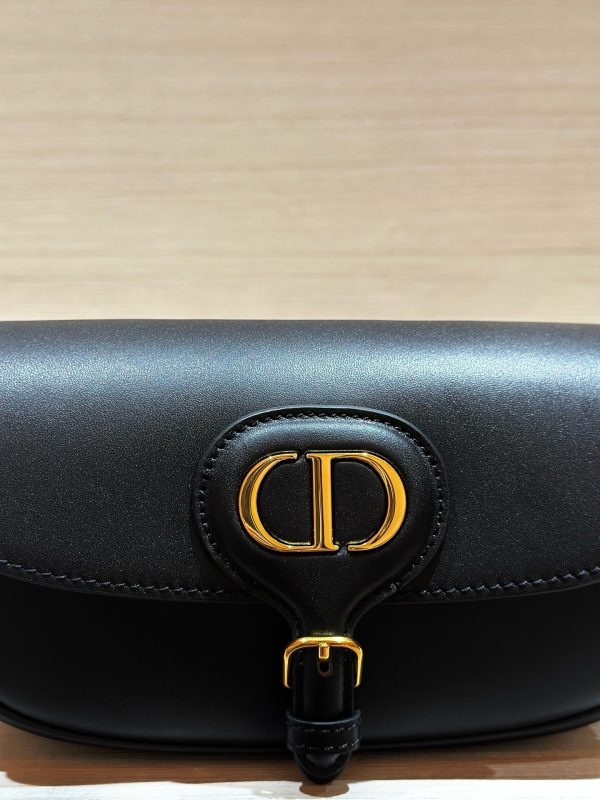 Dior Boby Super High-Quality Handbag for Women, Black Cowhide 21x12x5cm - Image 3