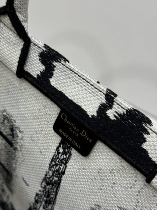 Dior Book Tote Women’s Super Handbag Eiffel Tower Pattern 36.5cm - Image 8