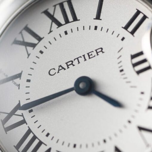 Cartier Ballon Bleu Women’s Replica 11 Watch White Dial Black Leather Strap 28mm - Image 7