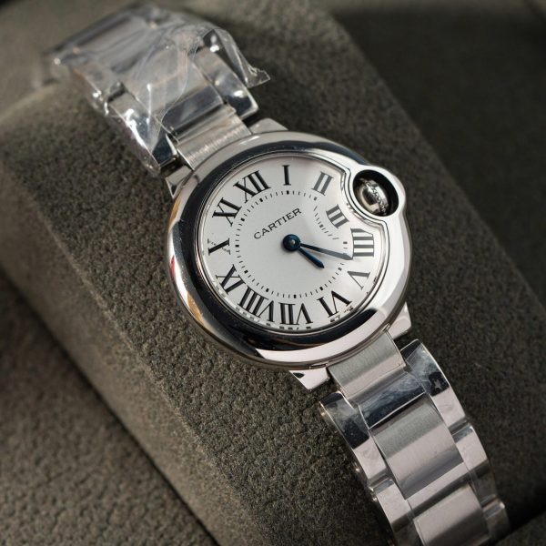 Cartier Ballon Bleu Women’s Replica Watch Swiss Quartz Movement Metal Strap 28mm - Image 3
