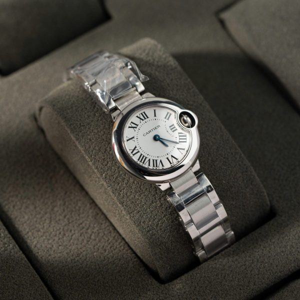 Cartier Ballon Bleu Women’s Replica Watch Swiss Quartz Movement Metal Strap 28mm - Image 2