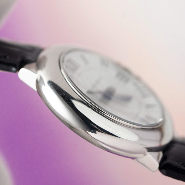 Cartier Ballon Bleu Replica 1:1 Watch White Dial Leather Strap 36mm - Image 10