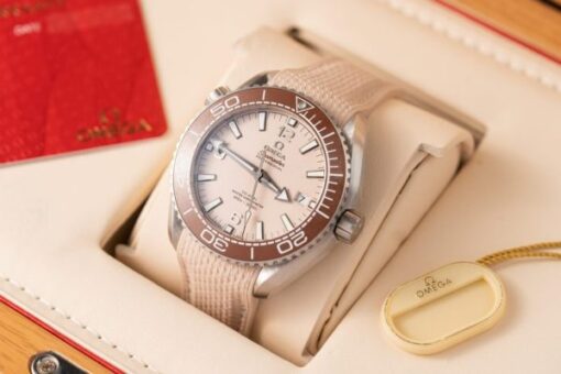 Omega Best Replica Watches Planet Ocean 600M Dial Light Pink VS Factory 43.5mm - Image 5