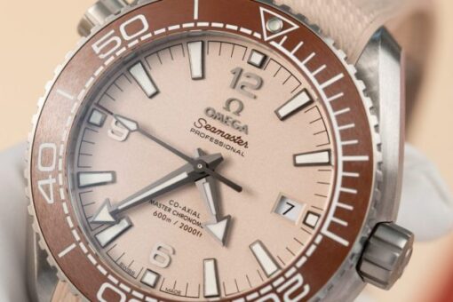 Omega Best Replica Watches Planet Ocean 600M Dial Light Pink VS Factory 43.5mm - Image 6