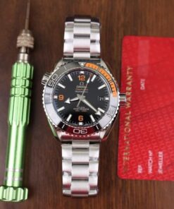 Alternative view of Omega Replica Watch Planet Ocean Metal Strap Dial Black VS Factory 43.5mm