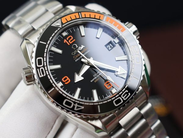 Omega Replica Watch Planet Ocean Metal Strap Dial Black VS Factory 43.5mm - Image 5