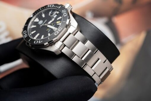Tag Heuer Replica Watch Aquarace Black Dial Motif Raye 43mm - Image 6