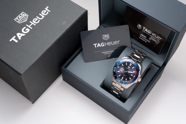 Tag Heuer Fake Watch Aquaracer Henrik Lundqvist Blue Dial 43mm - Image 7