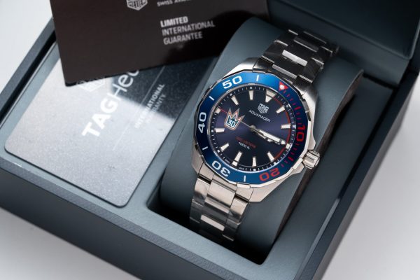 Tag Heuer Fake Watch Aquaracer Henrik Lundqvist Blue Dial 43mm - Image 6