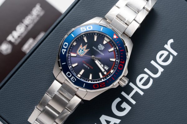 Tag Heuer Fake Watch Aquaracer Henrik Lundqvist Blue Dial 43mm - Image 5