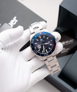 Alternative view of Tag Heuer Fake Watch Aquaracer Henrik Lundqvist Blue Dial 43mm