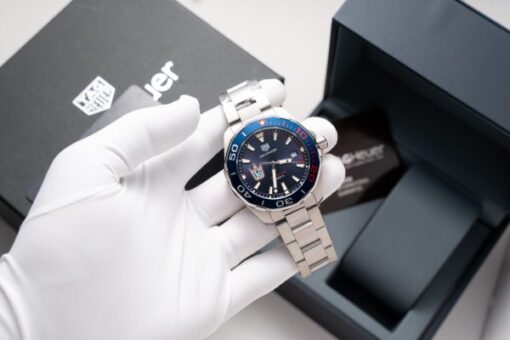Tag Heuer Fake Watch Aquaracer Henrik Lundqvist Blue Dial 43mm - Image 2