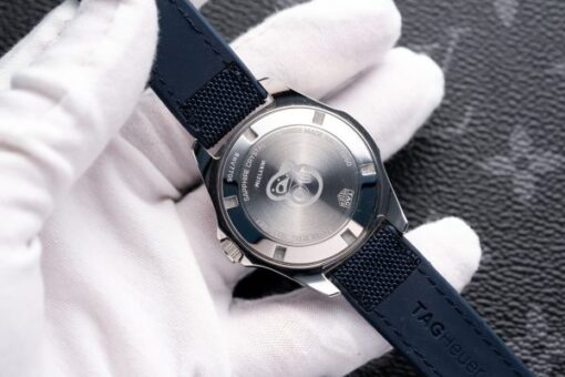Tag Heuer Aquaracer Replica Watch Mother Of Pearl Dial Leather Strap 35mm - Image 6
