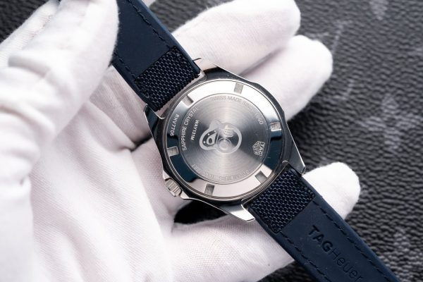 Tag Heuer Aquaracer Replica Watch Mother Of Pearl Dial Leather Strap 35mm - Image 6