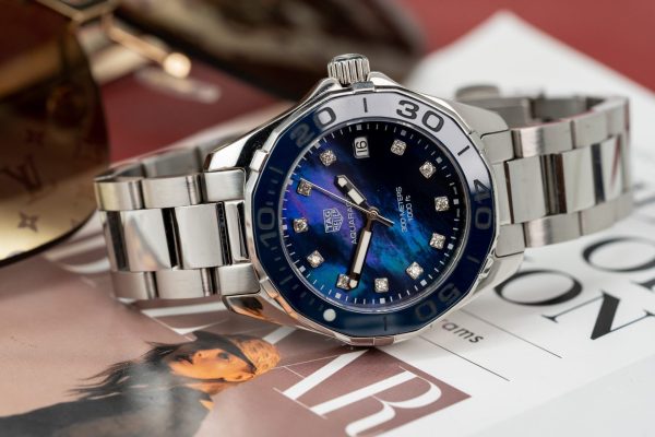 Tag Heuer Replica Watches WAY131L.BA0748 Mother Of Pearl Dial Blue 43mm - Image 2