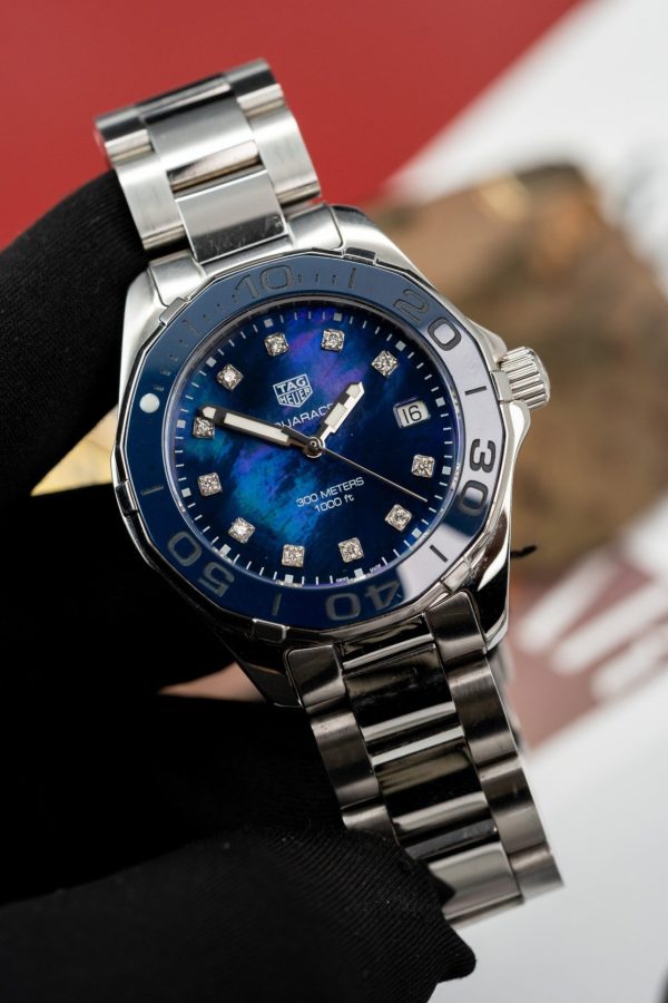 Tag Heuer Replica Watches WAY131L.BA0748 Mother Of Pearl Dial Blue 43mm - Image 3