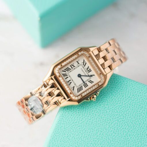 Cartier Panthere Women’s Replica Watch Rose Gold Quartz 27mm - Image 2
