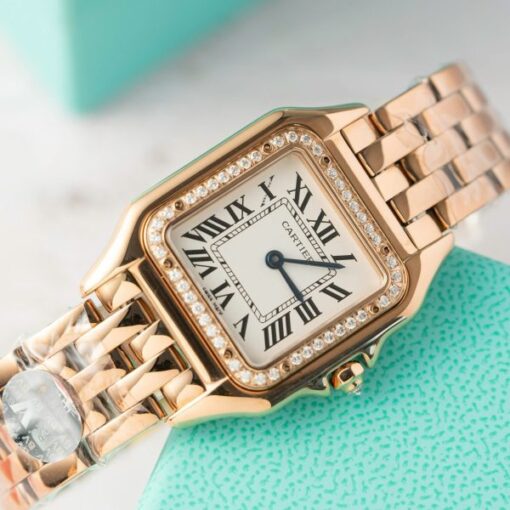 Cartier Panthere Women’s Replica Watch Rose Gold Quartz 27mm - Image 3