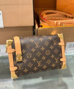 Louis Vuitton LV Side Trunk Tracking MM Rep 11 High-End Monogram Pattern Bag 21cm