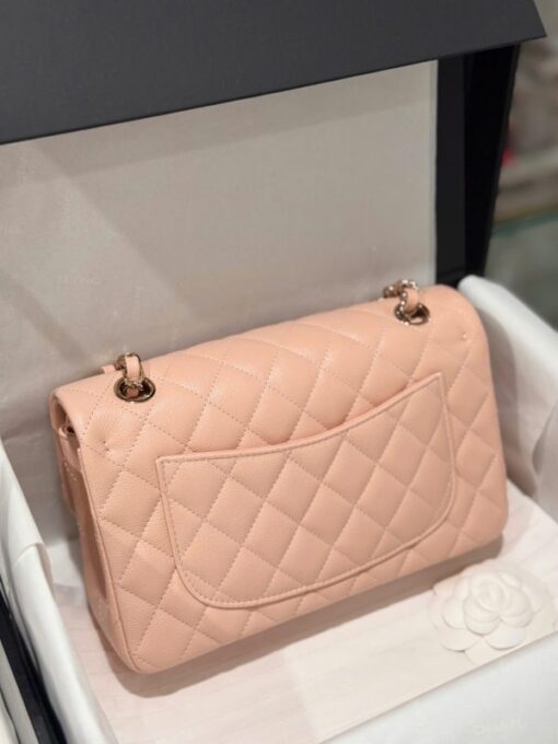 Chanel Classic Replica Handbag 1:1 Light Pink Rose Gold Lock 23cm - Image 7