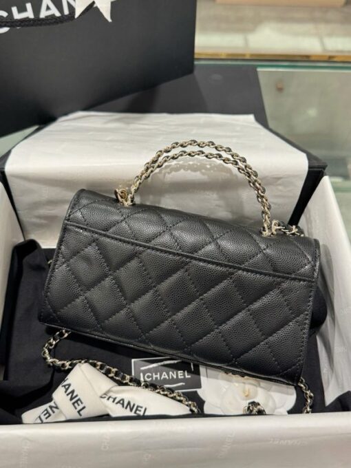 Chanel Kelly 23P Super High Quality Women’s Handbag Black Grained Leather 19x10x4.5cm - Image 5