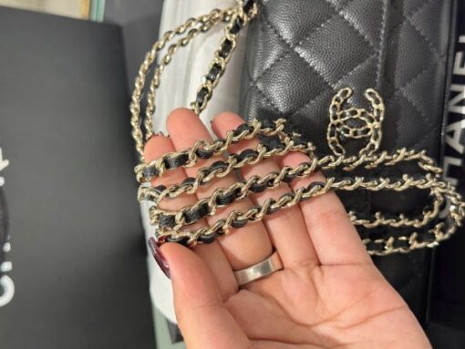 Chanel Kelly 23P Super High Quality Women’s Handbag Black Grained Leather 19x10x4.5cm - Image 10