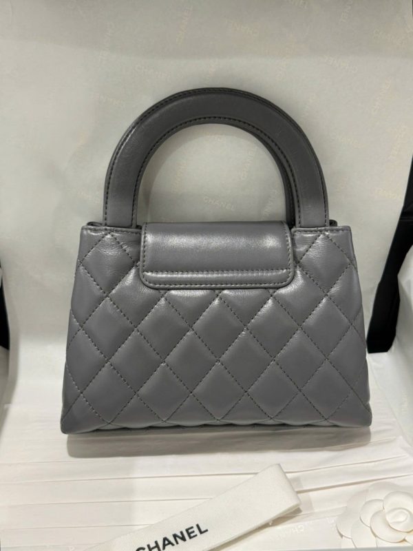 Chanel Kelly Replica Women’s Handbag Gray Gold Lock 19x13x7cm - Image 7