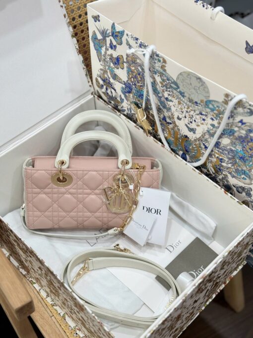 Dior D-Joy Lady Small Replica Women’s Handbag Light Pink 22cm
