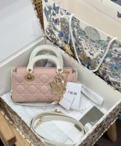 Alternative view of Dior D-Joy Lady Small Replica Women’s Handbag Light Pink 22cm