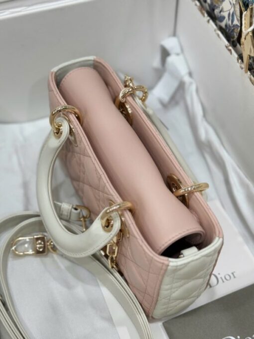 Dior D-Joy Lady Small Replica Women’s Handbag Light Pink 22cm - Image 6